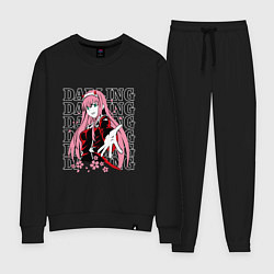 Костюм хлопковый женский Darling in the FranXX Милый из Франкса, цвет: черный