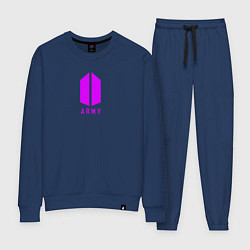 Костюм хлопковый женский BTS - Army, цвет: тёмно-синий