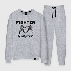 Костюм хлопковый женский Fighters karate, цвет: меланж