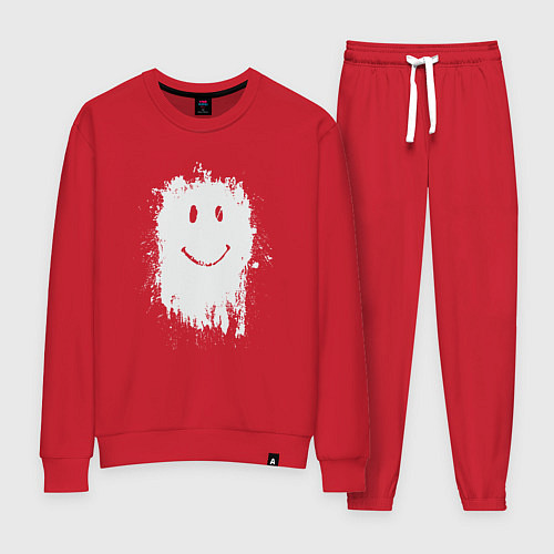 Женский костюм Стекающий смайлик / Красный – фото 1