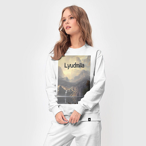 Женский костюм Lyudmila горная долина / Белый – фото 3