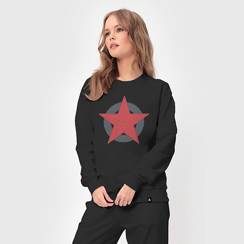 Женский костюм Red star symbol / Черный – фото 3