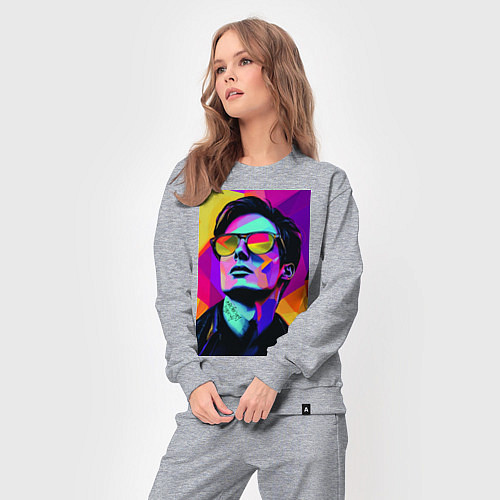 Женский костюм Портрет Дурова pop art / Меланж – фото 3