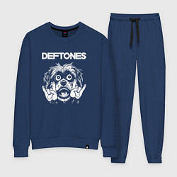 Костюм хлопковый женский Deftones rock dog, цвет: тёмно-синий