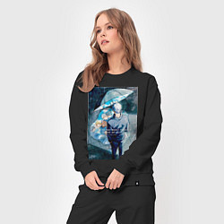 Костюм хлопковый женский Сатору Годзё любовь - Магическая битва, цвет: черный — фото 2