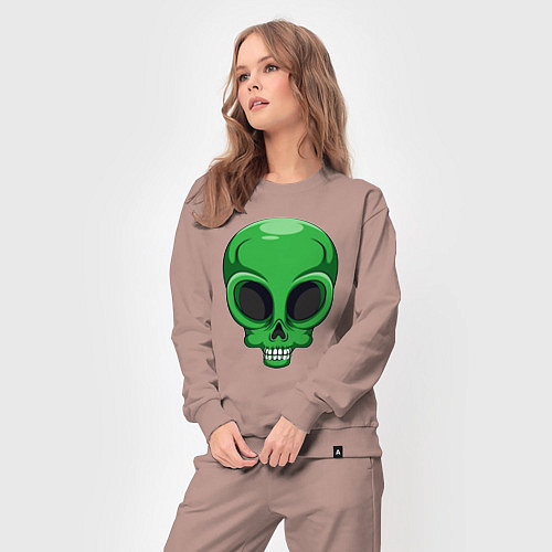 Женский костюм Green skeletor / Пыльно-розовый – фото 3