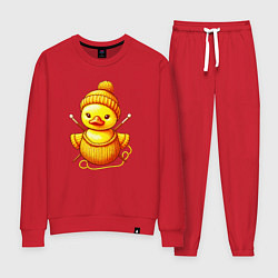 Женский костюм Нейросеть - вязаный утёнок