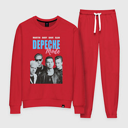 Костюм хлопковый женский Depeche Mode Vintage, цвет: красный