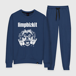 Костюм хлопковый женский Limp Bizkit rock dog, цвет: тёмно-синий