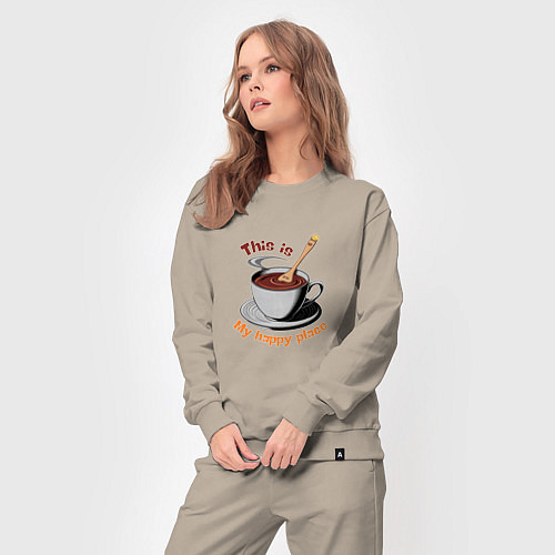 Женский костюм Счастье в мелочах / Миндальный – фото 3