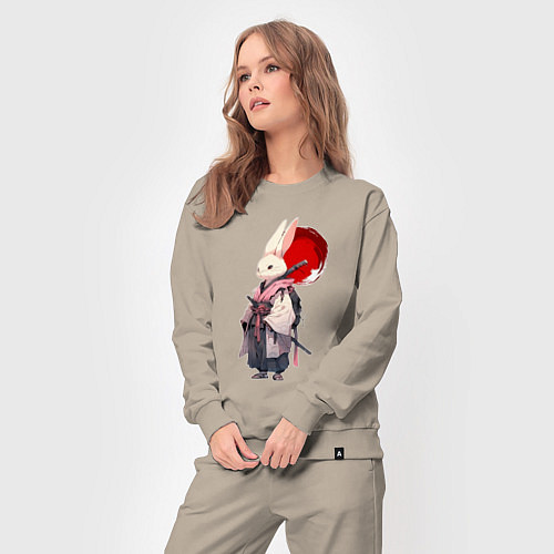 Женский костюм Заяц ронин / Миндальный – фото 3