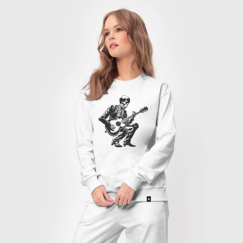 Женский костюм Мёртвая рок звезда / Белый – фото 3