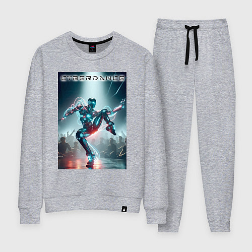 Женский костюм Кибер танцор - неоновое свечение / Меланж – фото 1