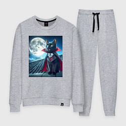 Женский костюм Чёрный кот вампир - хэллоуин