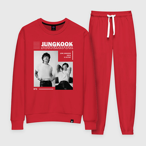 Женский костюм Jungkook bts seven / Красный – фото 1