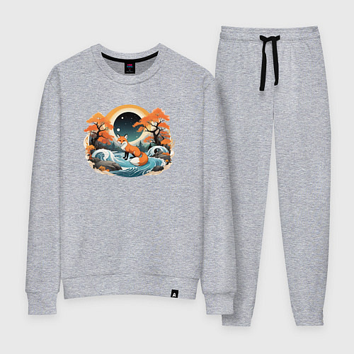 Женский костюм Осень лисичка / Меланж – фото 1