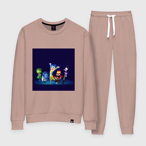 Женский костюм Все эмоции персонажи мультфильм головоломка / Пыльно-розовый – фото 1