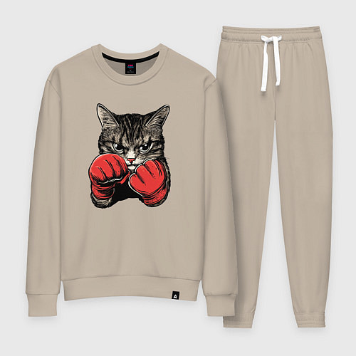 Женский костюм Кот боксер / Миндальный – фото 1