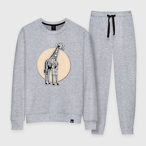 Женский костюм Круг жираф / Меланж – фото 1