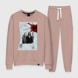 Костюм хлопковый женский Mr friendly, цвет: пыльно-розовый