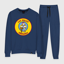 Костюм хлопковый женский Los Pollos hermanos Breaking bad, цвет: тёмно-синий