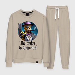 Женский костюм Гомер Симпсон с пистолетом - мафия бессмертна