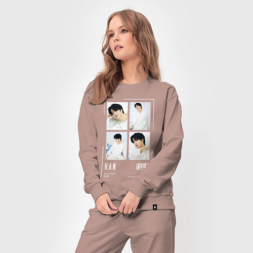 Женский костюм Han stray kids cute / Пыльно-розовый – фото 3