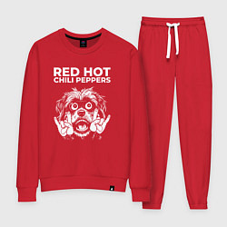 Костюм хлопковый женский Red Hot Chili Peppers rock dog, цвет: красный