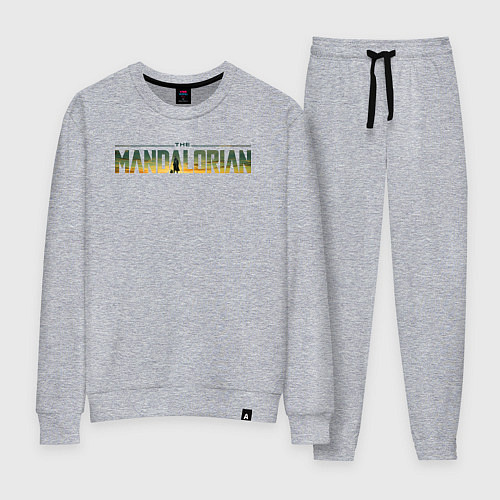 Женский костюм The mandalorian season 3 logo / Меланж – фото 1