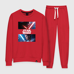 Костюм хлопковый женский Звездные войны - Пробуждение силы, цвет: красный