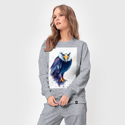 Костюм хлопковый женский Синий орел, цвет: меланж — фото 2