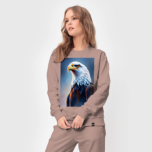 Женский костюм Грациозный орел / Пыльно-розовый – фото 3