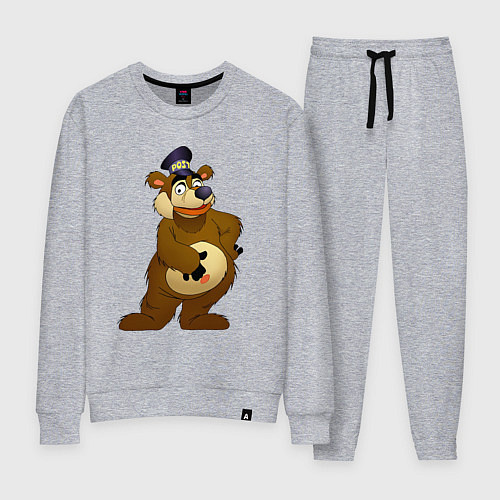 Женский костюм Мишка-почтальон / Меланж – фото 1