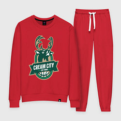 Женский костюм Milwaukee Bucks cream city