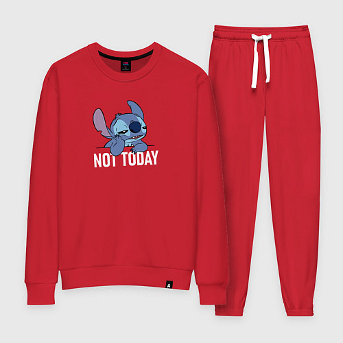 Женский костюм Not today Stitch / Красный – фото 1