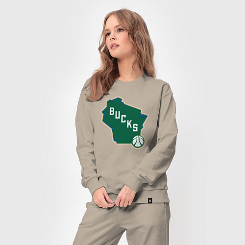 Женский костюм Bucks team / Миндальный – фото 3