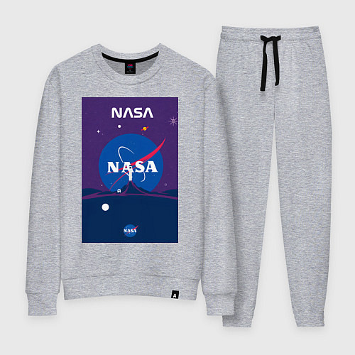 Женский костюм NASA фиолетовый плакат / Меланж – фото 1