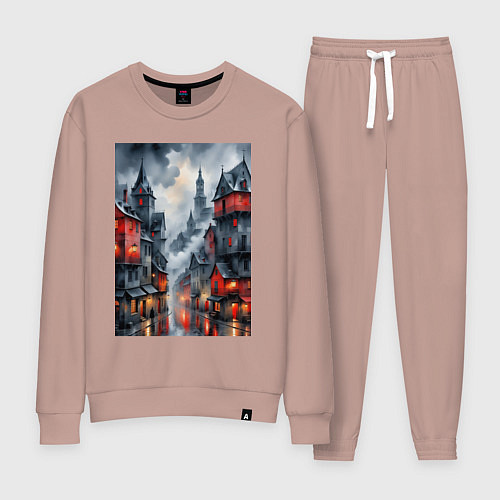 Женский костюм Туманные улицы Лондона / Пыльно-розовый – фото 1