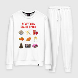 Костюм хлопковый женский Starter pack, цвет: белый