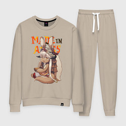 Костюм хлопковый женский Созданный в бездне - Наначи, цвет: миндальный