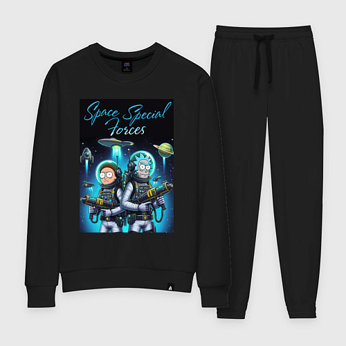 Женский костюм Rick and Morty - space special forces / Черный – фото 1