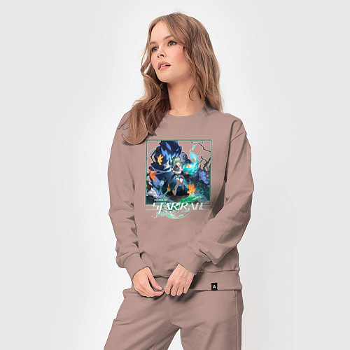 Женский костюм Хохо / Пыльно-розовый – фото 3