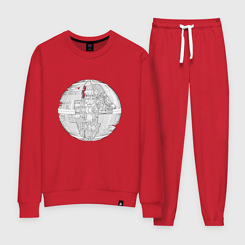 Женский костюм Звезда смерти чертёж / Красный – фото 1