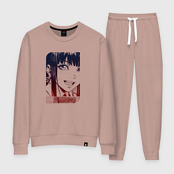 Костюм хлопковый женский Улыбчивая девушка, цвет: пыльно-розовый