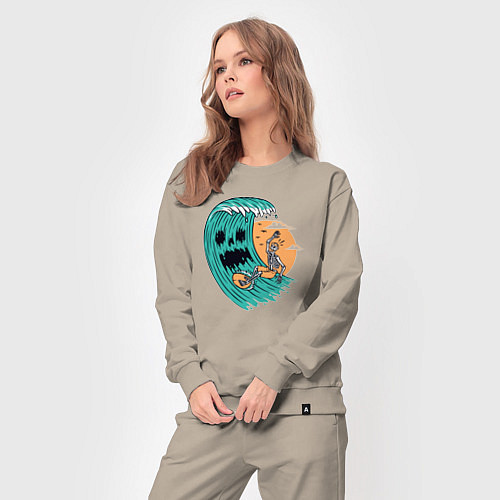 Женский костюм Skeletor surfer / Миндальный – фото 3
