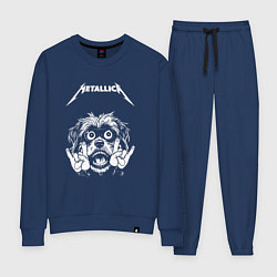 Костюм хлопковый женский Metallica rock dog, цвет: тёмно-синий