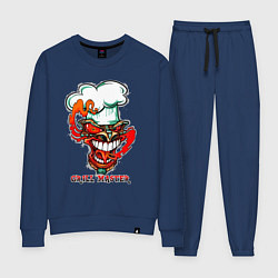 Костюм хлопковый женский Grill master, цвет: тёмно-синий