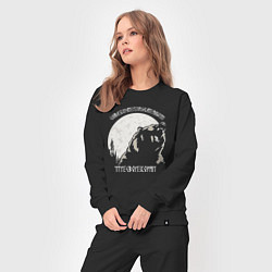 Костюм хлопковый женский Велес - чти свои корни, цвет: черный — фото 2