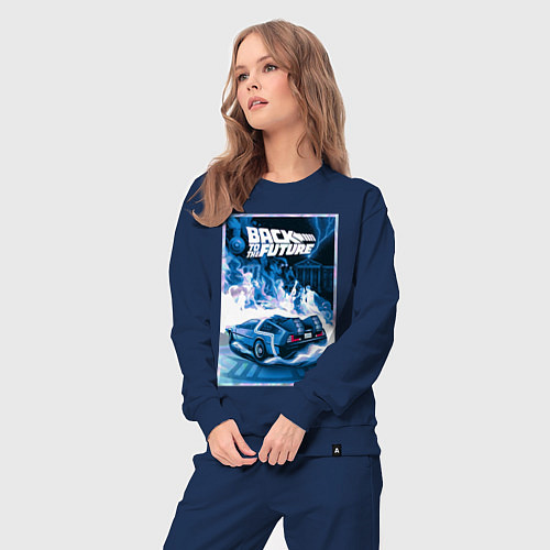 Женский костюм Назад в будущее - делориан / Тёмно-синий – фото 3