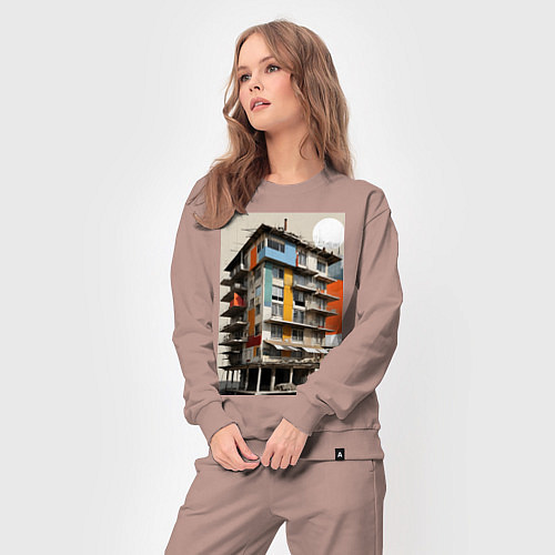 Женский костюм Старая панелька / Пыльно-розовый – фото 3